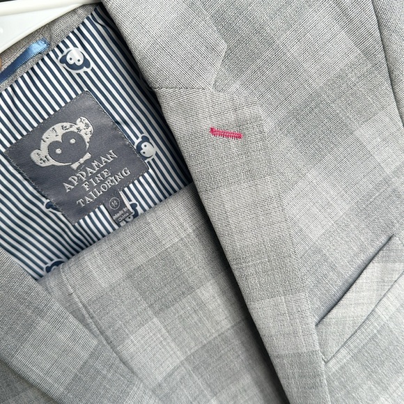 Appaman stretchy Mod London gray check suit - Picture 3 of 8